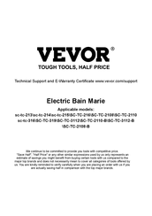 VEVOR SC-TC-216 Quick Start Manual