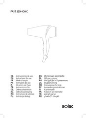 SOLAC FAST 2200 IONIC Instructions For Use Manual