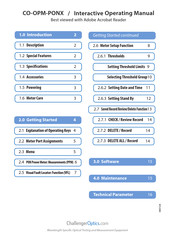 ChallengerOptics CO-OPM-PONX Interactive Operating Manual