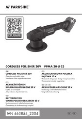 Parkside 463854 2304 Operation And Safety Notes