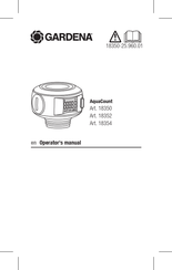 Gardena AquaCount 18354 Operator's Manual