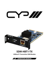 CYP SDM-HBT1-TX Operation Manual