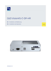 G&D VisionXS-C-DP-HR Installation & Operation Manual