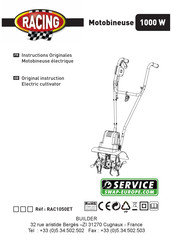 Racing RAC1050ET Original Instruction