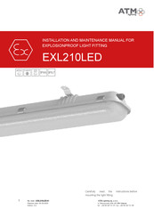 ATM Lighting EXL210LED-0600-E4 Installation And Maintenance Manual