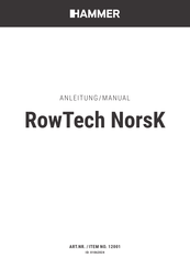 Hammer RowTech NorsK Manual