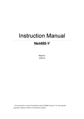 MegaTec Net485-Y Instruction Manual