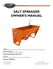 BERLON SASP 72 Owner's Manual