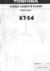 Toshiba KT-S4 Owner's Manual