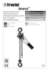 Tractel bravo Operation And Maintenance Manual