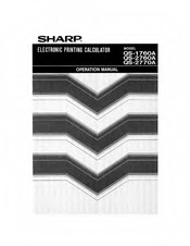 Sharp QS-2770A Operation Manual
