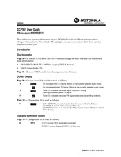 Motorola DCP501 User Manual