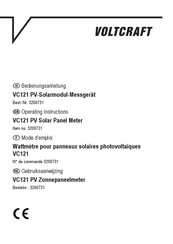 VOLTCRAFT VC121 Operating Instructions Manual
