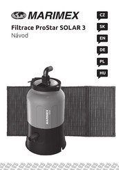 MARIMEX Filtrace ProStar SOLAR 3 Manual