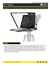 ICAN PT415W Quick Start Manual