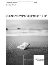Siemens Fujitsu SCENICVIEW P19-3 Operating Manual