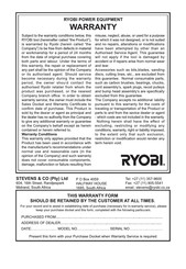 Ryobi MIG-180 Owner's Operating Manual
