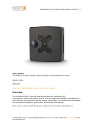 Kentix KMS-LAN-RF Manual