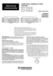 Pioneer PD-T305 Operating Instructions Manual