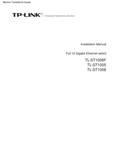 TP-Link TL-ST1008F Installation Manual
