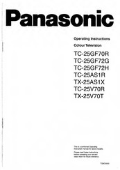 Panasonic TC-25AS1R Operating Instructions Manual