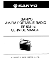 Sanyo RP 5311 Service Manual