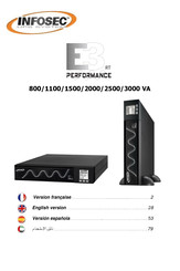 INFOSEC UPS SYSTEM E3 PERFORMANCE RT 2500 VA Manual