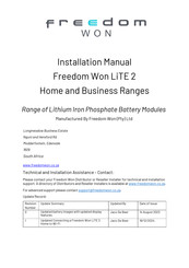 Freedom Won LiTE 2 Commercial HV Installation Manual