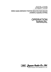 JRC JQE-103 - Operation Manual