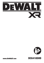DeWalt Xr DCG418SHDX2 Manual