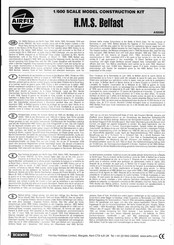 Hornby AIRFIX H.M.S. Belfast A50069 Instructions Manual