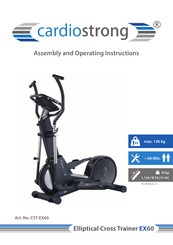 Darwin Fitness CST-EX60 Assembly And Operating Instructions Manual