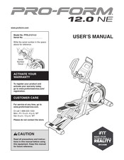 ICON Health & Fitness PRO-FORM 12.0 NE User Manual