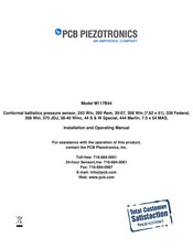 Amphenol PCB Piezotronics 117B-80K Installation And Operating Manual