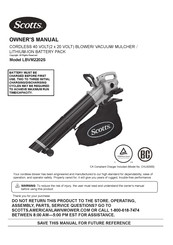 Scotts LBVM2202S Owner's Manual