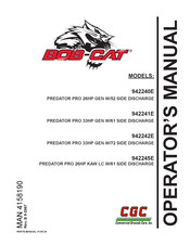 CGC BOB-CAT PREDATOR PRO 942241E Operator's Manual