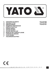 YATO YG-03101 Original Instructions Manual