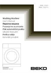 Beko WML 51021 S User Manual