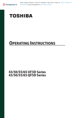 Toshiba 43 QF5D Series Operating Instructions Manual
