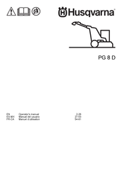 Husqvarna PG 8 D Operator's Manual