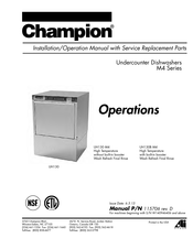 Champion M4 Series Installation/Operation Manual With Service Replacement Parts