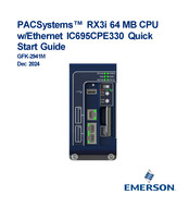 Emerson IC695CPE330 Quick Start Manual
