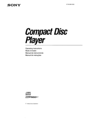 Sony CDP-M33 Operating Instructions Manual
