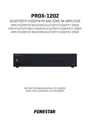 FONESTAR PROX-120Z Instruction Manual