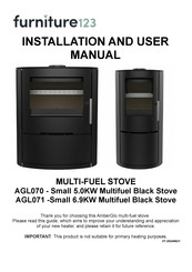 furniture123 AGL070 Installation And User Manual