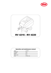 Vicon RV 4216 SC14N Operation And Maintenance Manual