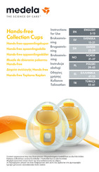 Medela Hands-free Collection Cups Instructions For Use Manual
