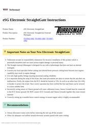 Turbosmart TS-0567-1002 Instructions Manual