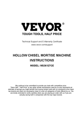 Vevor MS36127CE Instructions Manual