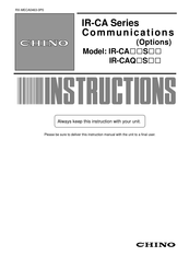Chino IR-CAR Instructions Manual
